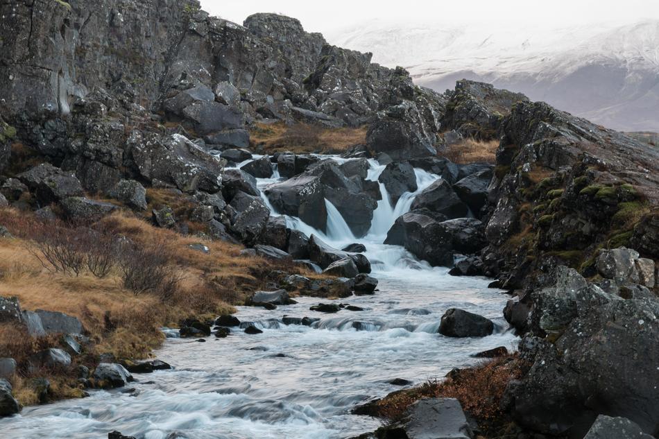 cliffs with river landscape