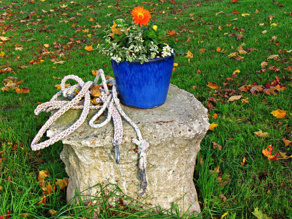 stone decorations in the garden