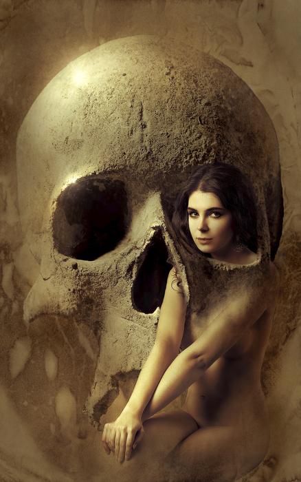 Fantasy Skull Woman digital art