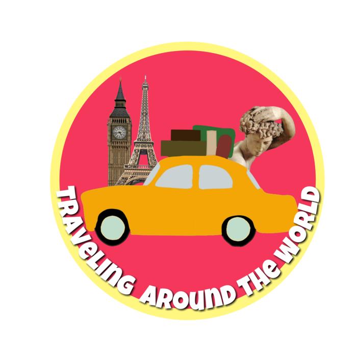 traveling world journey car logo