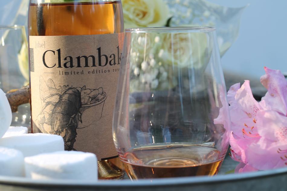 beautiful alcoholic drink on the background of flowers