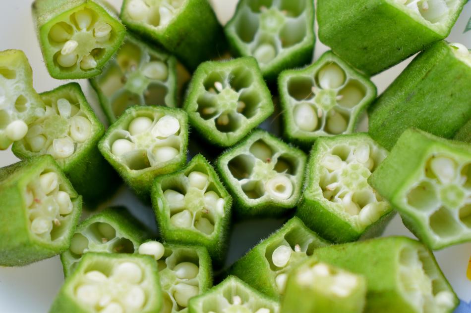 Sliced hot green peppers