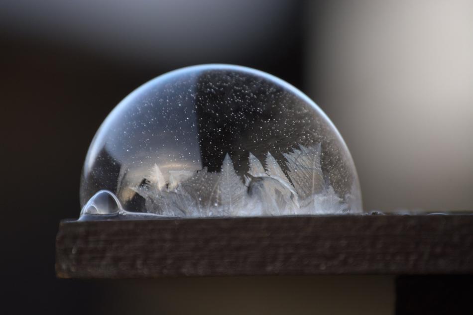 Background Soap Bubble Gerfrorene