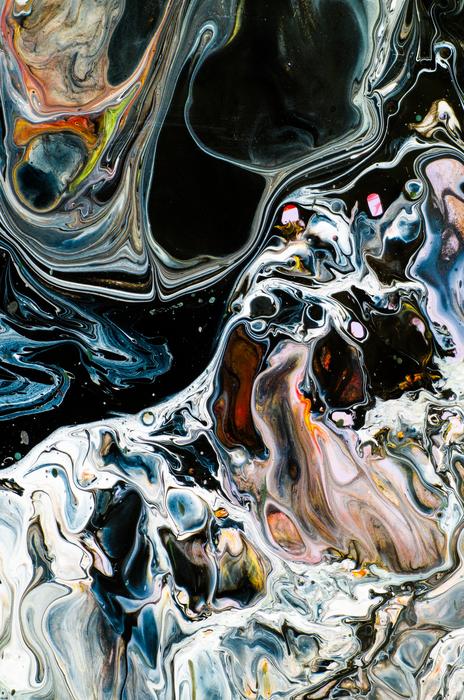 abstract acrylic river