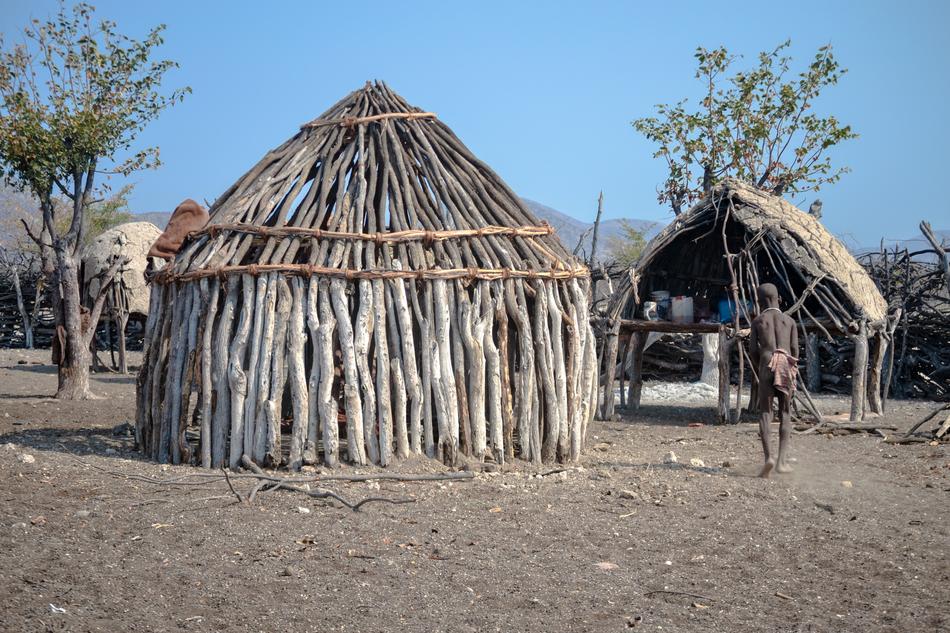 Africa Himba House Waterfall
