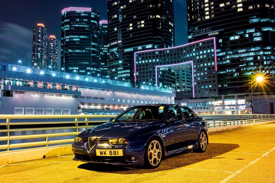 Alfa Romeo Night Scene Hongkong