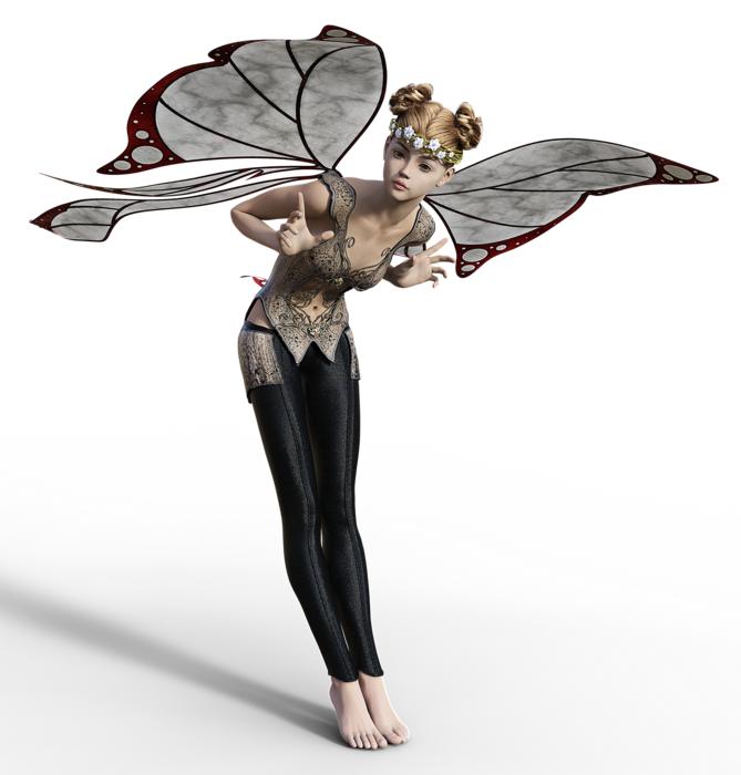 fee elf wing fairy fae woman