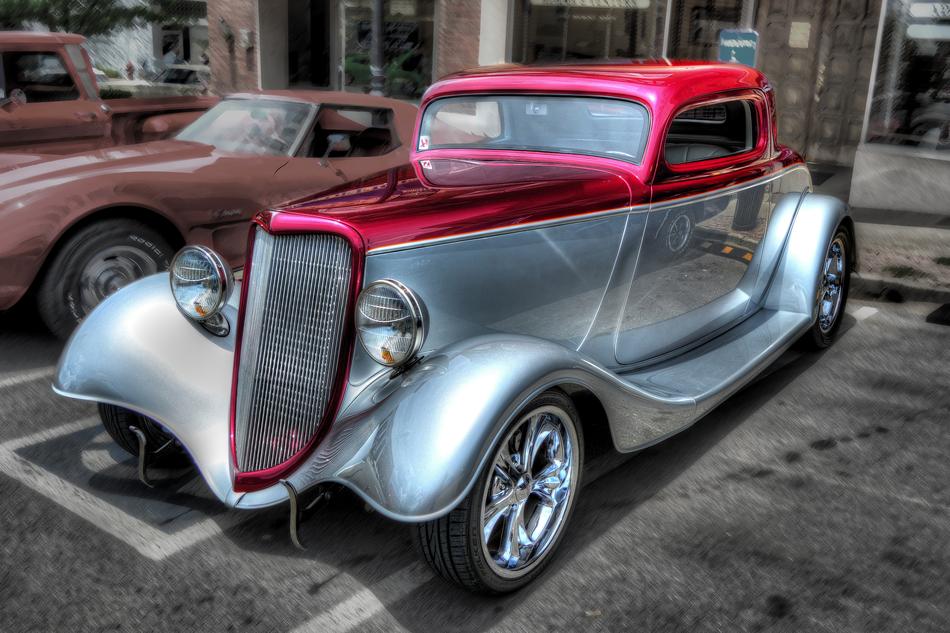 chrome plated vintage machine