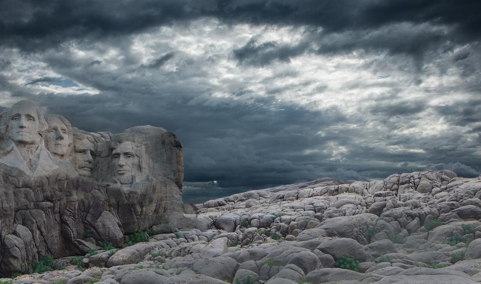 mountain overcast landscape