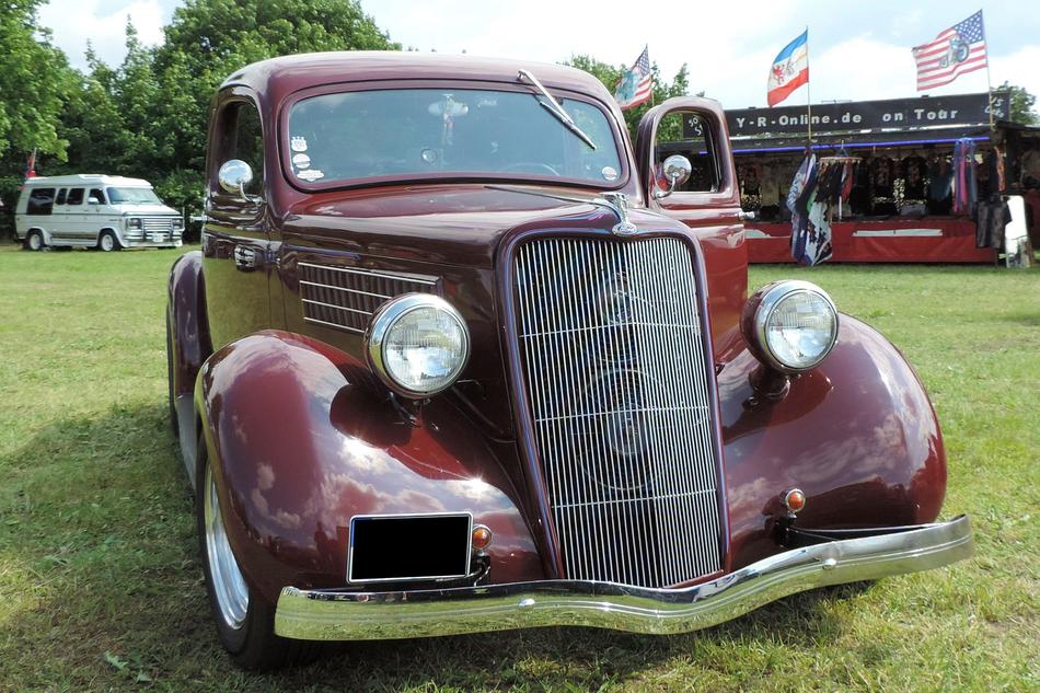 old car on display