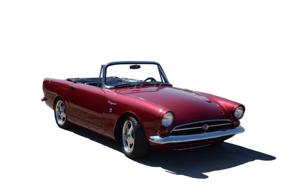 red car on a white background