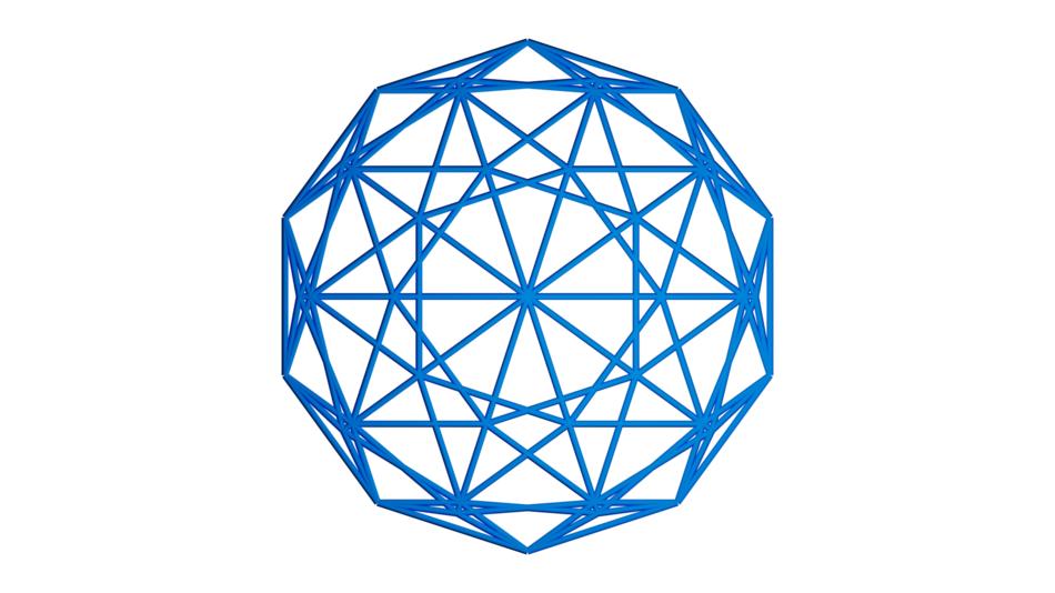 icosphere blender 2d image abstract