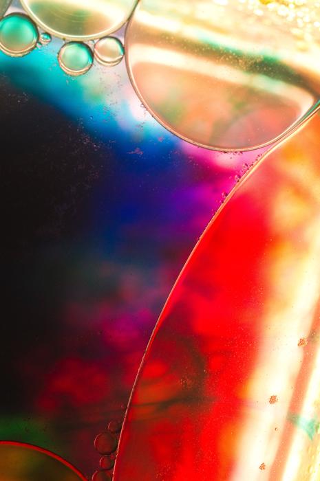Macro picture of Oil Water