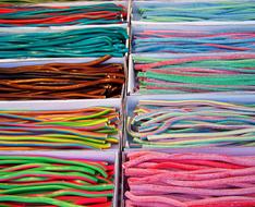 thin multicolored candies