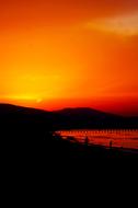 Sunset Solar Landscape