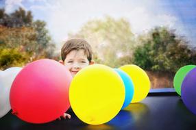 colors Balloons Boy Celebration