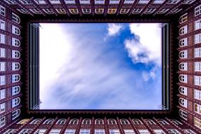 Inner courtyard of Chilehaus, germany, Hamburg