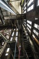 Power Plant Metal Stairs