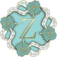 z alphabet letter initial monogram