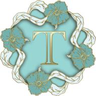 t alphabet letter initial monogram