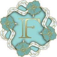 f letter initial monogram