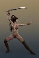 woman warrior amazone heroine