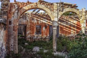 Old House Destroyed Ruins in cyprus