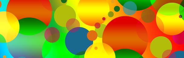 colorful abstract points circle background