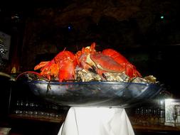 boiled crabs dish