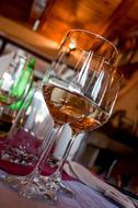 cold alcohol in glasses