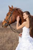 Horse Wedding Dress girl