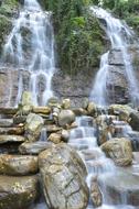 big rock waterfall