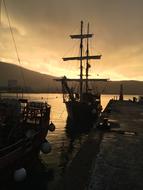 Sunset Boat Sailboat