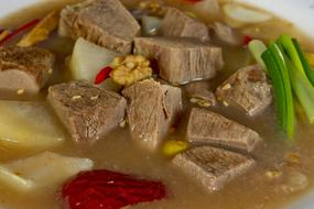 meat dish with broth