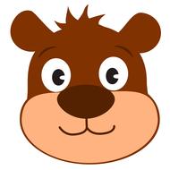 bear cartoon hair messy forest