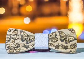 Bowtie Wooden Fashion Men