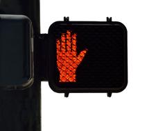Street Light Sign Pedestrian
