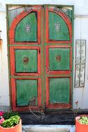 weathered Wooden Door Input