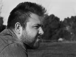 black white Portrait Man