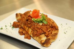 pancake with meat