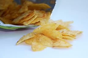 salted crispy chips