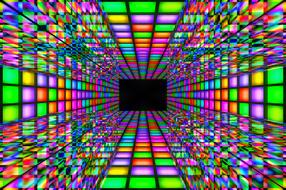 colorful lines abstract perspective background