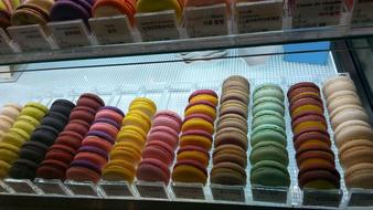 colored sweets on display