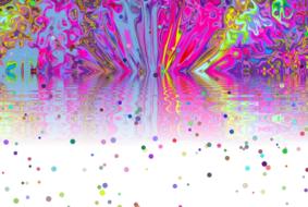 colorful effect birthday pattern