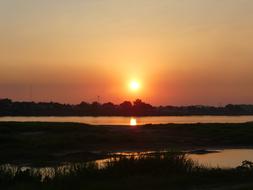 Sunset Laos Landscape