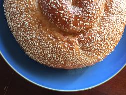 Sesame baked goods on the table