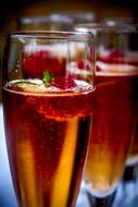 tasty drink in a glass