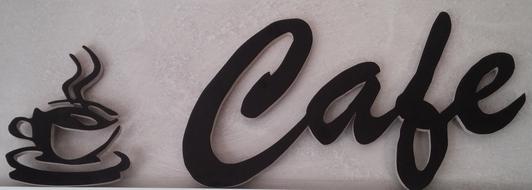 beautiful coffee sign