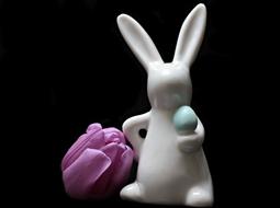 Easter cute bunny figurine