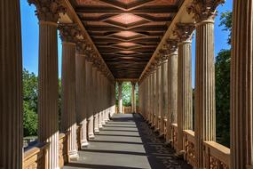 Potsdam Pfingstberg Building columns